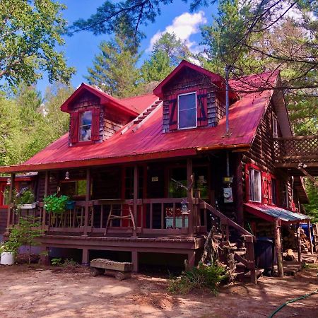 Chalet En Bois Rond Mauricie Saint-Alexis-des-Monts Esterno foto