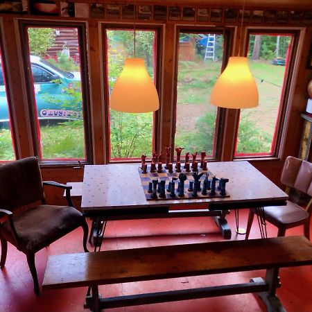 Chalet En Bois Rond Mauricie Saint-Alexis-des-Monts Esterno foto