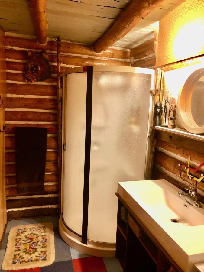 Chalet En Bois Rond Mauricie Saint-Alexis-des-Monts Esterno foto