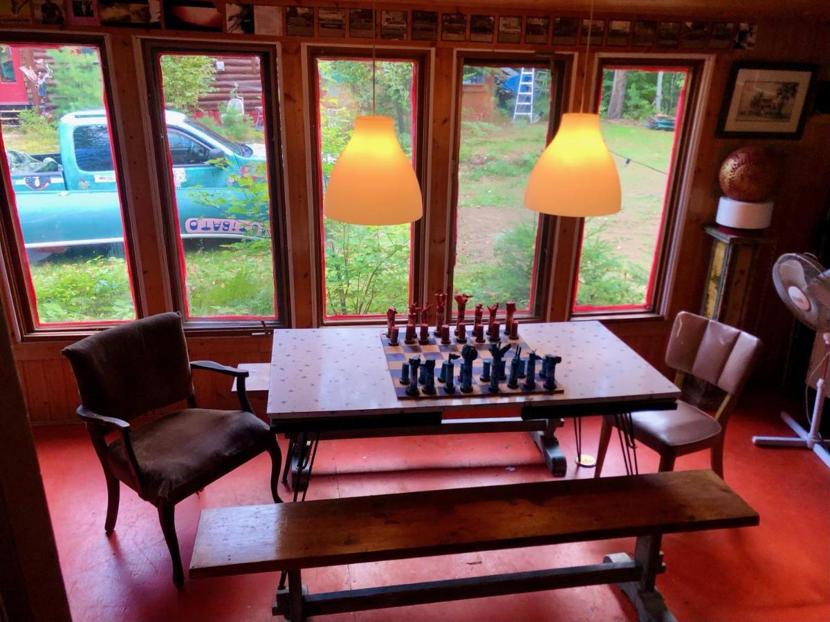 Chalet En Bois Rond Mauricie Saint-Alexis-des-Monts Esterno foto