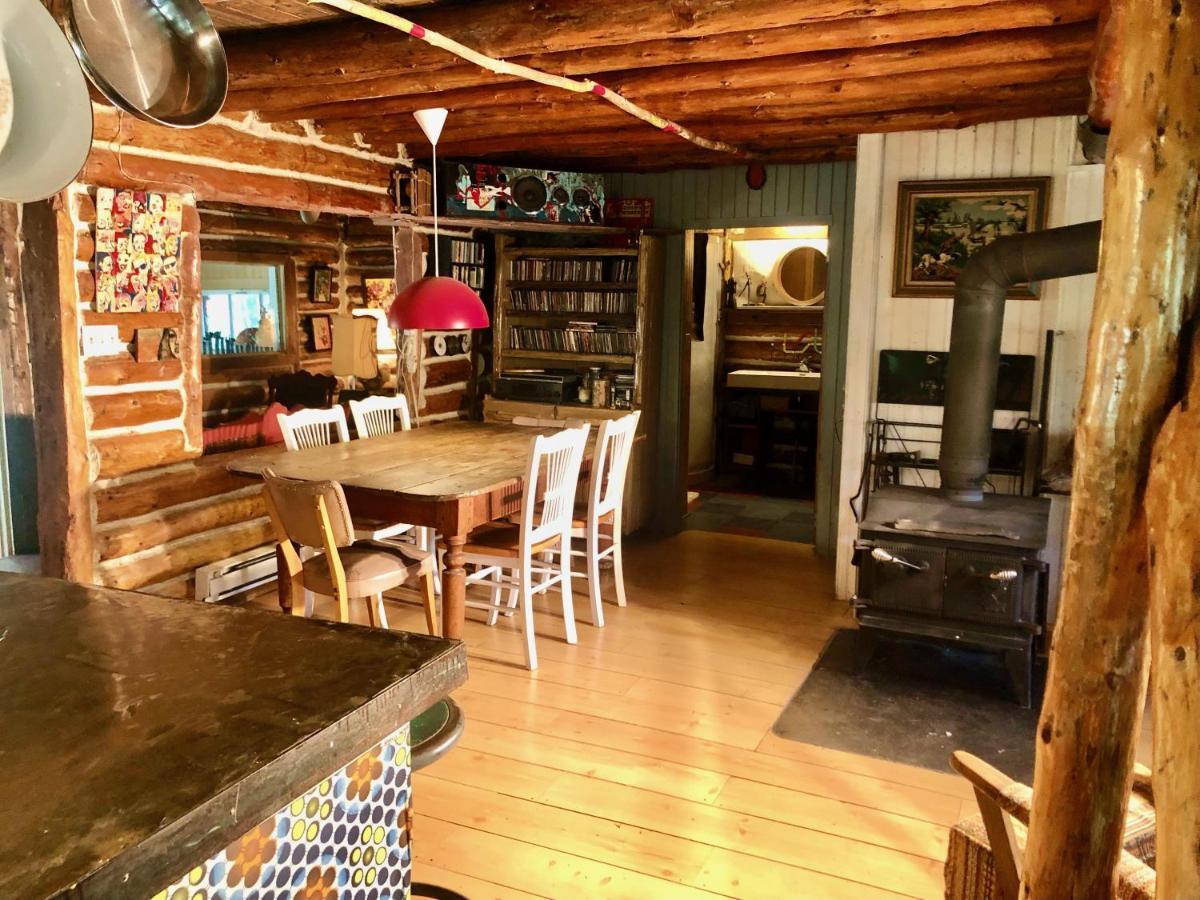 Chalet En Bois Rond Mauricie Saint-Alexis-des-Monts Esterno foto
