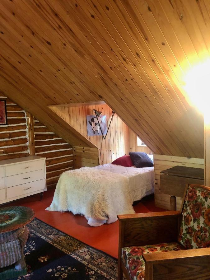 Chalet En Bois Rond Mauricie Saint-Alexis-des-Monts Esterno foto