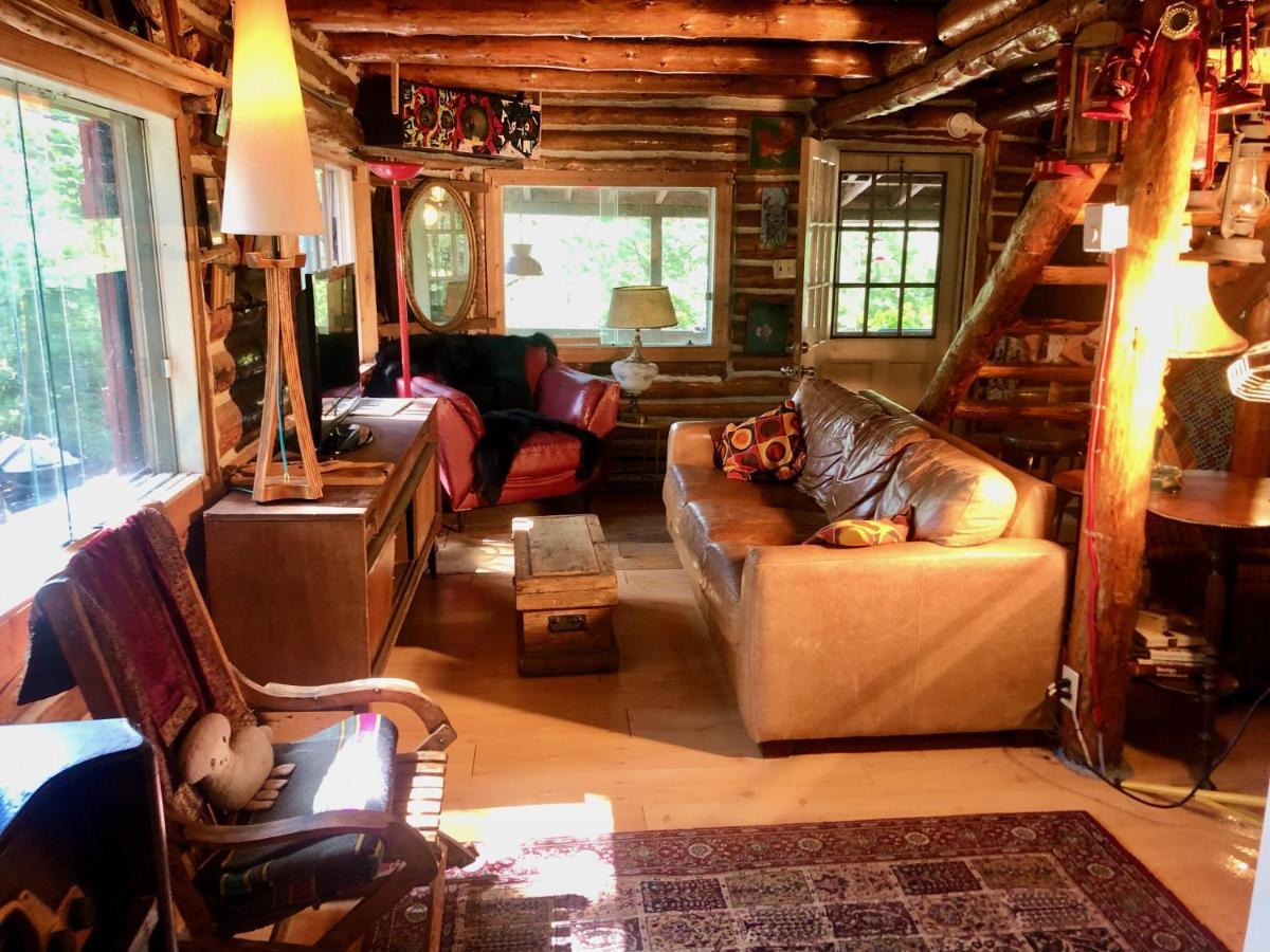 Chalet En Bois Rond Mauricie Saint-Alexis-des-Monts Esterno foto